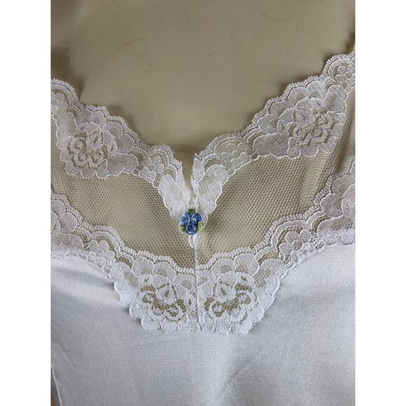 American Vintage Melody Lingerie full slip with lace in white size 38 - Picture 5 of 15